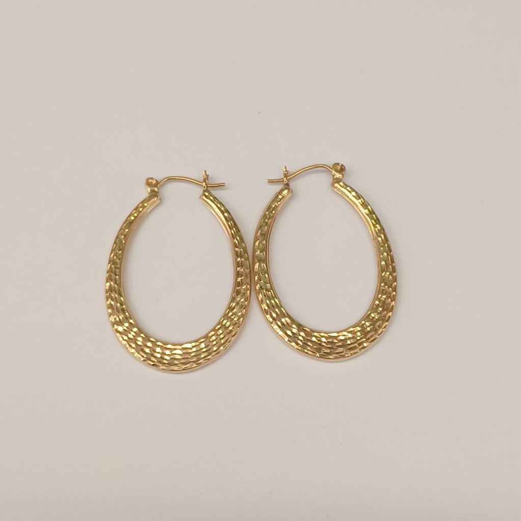 14 Kt Real Gold Hoop Earring For Women